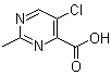 结构式 CAS# 74840-47-4, 5-氯-2-甲基嘧啶-4-羧酸