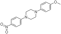 1-(4-Methoxyphenyl)-4-(4-nitrophenyl)piperazine molecular structure (CAS 74852-61-2)