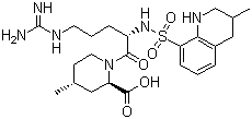 Argatroban molecular structure (CAS 74863-84-6)