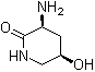 (3S,5R)-3-Amino-5-hydroxy-2-piperidinone molecular structure (CAS 748741-06-2)