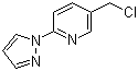 结构式 CAS# 748796-39-6, 5-(氯甲基)-2-(1H-吡唑-1-基)吡啶