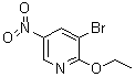 3-Bromo-2-ethoxy-5-nitropyridine molecular structure (CAS 74919-31-6)