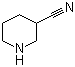 结构式 CAS# 7492-88-8, 3-哌啶甲腈