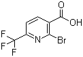 2-溴-6-三氟甲基吡啶-3-羧酸分子结构 (CAS 749875-07-8)
