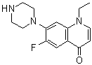 1-Ethyl-6-fluoro-7-(1-piperazinyl)-4(1H)-quinolinone molecular structure (CAS 75001-82-0)