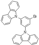 structure of CAS# 750573-24-1, 1-Bromo-3,5-bis(carbazol-9-yl)benzene;9,9'-(5-Bromo-1,3-phenylene)bis-9H-carbazole