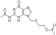 结构式 CAS# 75128-73-3, 二乙酰鸟嘌呤