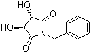 structure of CAS# 75172-31-5, (3R,4R)-1-Benzyl-3,4-dihydroxypyrrolidine-2,5-dione;(3R,4R)-(+)-3,4-Dihydroxy-1-(phenylmethyl)-2,5-pyrrolidinedione