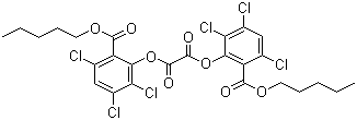 Bis(2-carbopentyloxy-3,5,6-trichlorophenyl) oxalate molecular structure (CAS 75203-51-9)