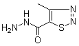 4-Methyl-1,2,3-thiadiazole-5-carbohydrazide molecular structure (CAS 75423-15-3)