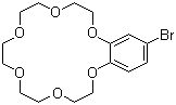 结构式 CAS# 75460-28-5, 4-溴苯并-18-冠醚-6; 4-溴苯并-18-冠-6-醚