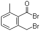 6-甲基-2-溴甲基苯甲酰溴分子结构 (CAS 755030-83-2)