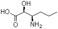 (2S,3R)-3-Amino-2-hydroxyhexanoic acid molecular structure (CAS 75638-59-4)