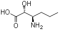 (2R,3R)-3-Amino-2-hydroxyhexanoic acid molecular structure (CAS 75638-60-7)
