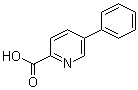 structure of CAS# 75754-04-0, 5-Phenyl-2-pyridinecarboxylic acid;5-Phenylpicolinic acid