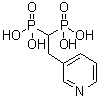 结构式 CAS# 75755-10-1, P,P'-[2-(3-吡啶基)亚乙基]二膦酸