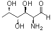 2-氨基-2,6-二脱氧-L-半乳糖分子结构 (CAS 7577-62-0)