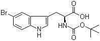 Boc-5-bromo-L-tryptophan molecular structure (CAS 75816-20-5)
