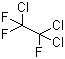 structure of CAS# 76-13-1, 1,1,2-Trichlorotrifluoroethane;1,1,2-Trichloro-1,2,2-trifluroethane; Fluorocarbon 113; Freon 113; Refrigerant 113
