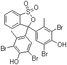 structure of CAS# 76-60-8, Bromocresol green;3',3'',5',5''-Tetrabromo-m-cresolsulfonephthalein; BCG