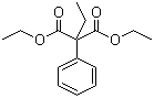 structure of CAS# 76-67-5, Diethyl 2-ethyl-2-phenylmalonate;Ethylphenylmalonic acid diethyl ester