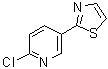 2-Chloro-5-(2-thiazolyl)pyridine molecular structure (CAS 760193-03-1)