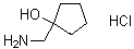 1-(氨基甲基)环戊醇盐酸盐分子结构 (CAS 76066-27-8)