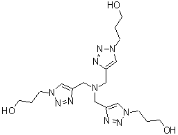 structure of CAS# 760952-88-3, Tris[(3-hydroxypropyl-1H-1,2,3-triazol-4-yl)methyl]amine