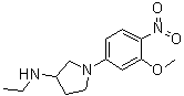 N-Ethyl-1-(3-methoxy-4-nitrophenyl)-3-pyrrolidinamine molecular structure (CAS 761440-25-9)
