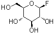 beta-D-吡喃葡萄糖基氟化物分子结构 (CAS 7617-95-0)