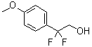 beta,beta-二氟-4-甲氧基苯乙醇分子结构 (CAS 762292-75-1)