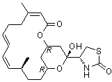 structure of CAS# 76343-93-6, Latrunculin A;Latrunculin; NSC 613011