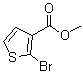 structure of CAS# 76360-43-5, 2-Bromo-thiophene-3-carboxylic acid methyl ester