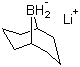 structure of CAS# 76448-08-3, Lithium 9-borabicyclo[3.3.1]nonane hydride;Lithium 9-BBN Hydride