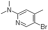 5-Bromo-N,N,4-trimethyl-2-pyridinamine molecular structure (CAS 764651-68-5)