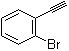 (2-溴苯基)乙炔分子结构 (CAS 766-46-1)