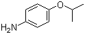 structure of CAS# 7664-66-6, 4-Isopropoxyaniline;4-Isopropoxybenzenamine