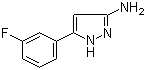 structure of CAS# 766519-89-5, 3-Amino-5-(3-fluorophenyl)-1H-pyrazole;5-(3-Fluorophenyl)-2H-pyrazol-3-ylamine