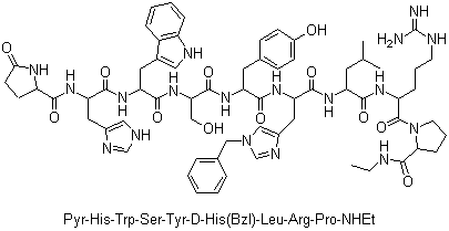组氨瑞林分子结构 (CAS 76712-82-8)