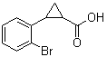 structure of CAS# 767359-25-1, 2-(2-Bromophenyl)-cyclopropanecarboxylic acid