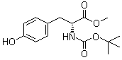 N-叔丁氧羰基-D-酪氨酸甲酯分子结构 (CAS 76757-90-9)