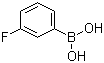 3-氟苯基硼酸分子结构 (CAS 768-35-4)