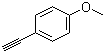 4-乙炔基苯甲醚分子结构 (CAS 768-60-5)