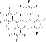 structure of CAS# 76858-94-1, 1,2-Bis(dipentafluorophenylphosphino)ethane