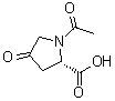1-乙酰基-4-氧代-L-脯氨酸分子结构 (CAS 76868-78-5)