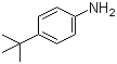 结构式 CAS# 769-92-6, 4-叔丁基苯胺; 对叔丁基苯胺