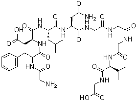Sperm-activating peptide a (Strongylocentrotus nudus egg jelly coat) molecular structure (CAS 76901-59-2)