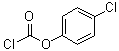 structure of CAS# 7693-45-0, 4-Chlorophenyl chloroformate;Chloroformic acid 4-chlorophenyl ester; p-Chlorophenyl chlorocarbonate; p-Chlorophenyl chloroformate