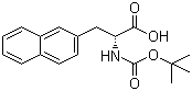 Boc-3-(2-萘基)-D-丙氨酸分子结构 (CAS 76985-10-9)