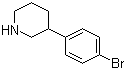 3-(4-溴苯基)哌啶分子结构 (CAS 769944-72-1)